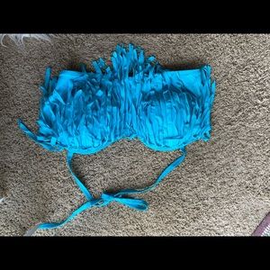 Plus size fringe bikini top